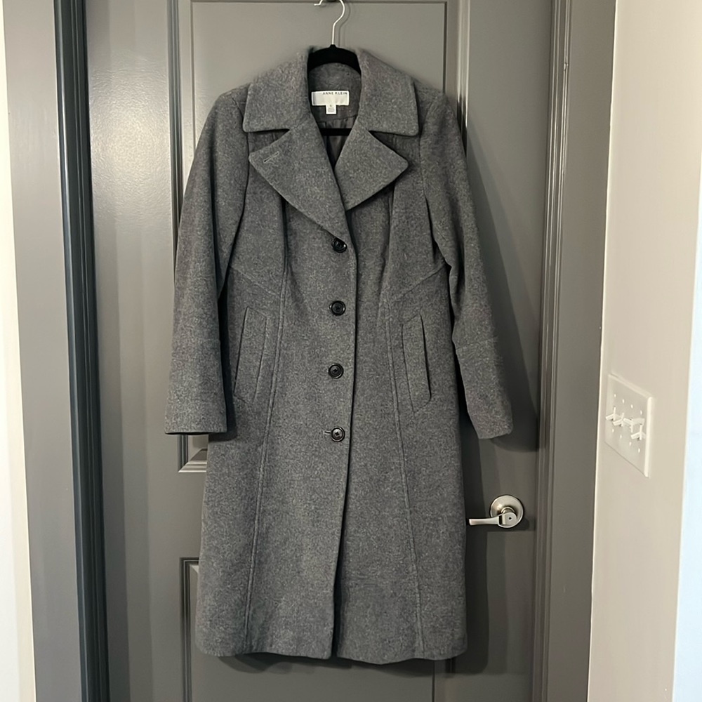 Anne Klein wool long coat